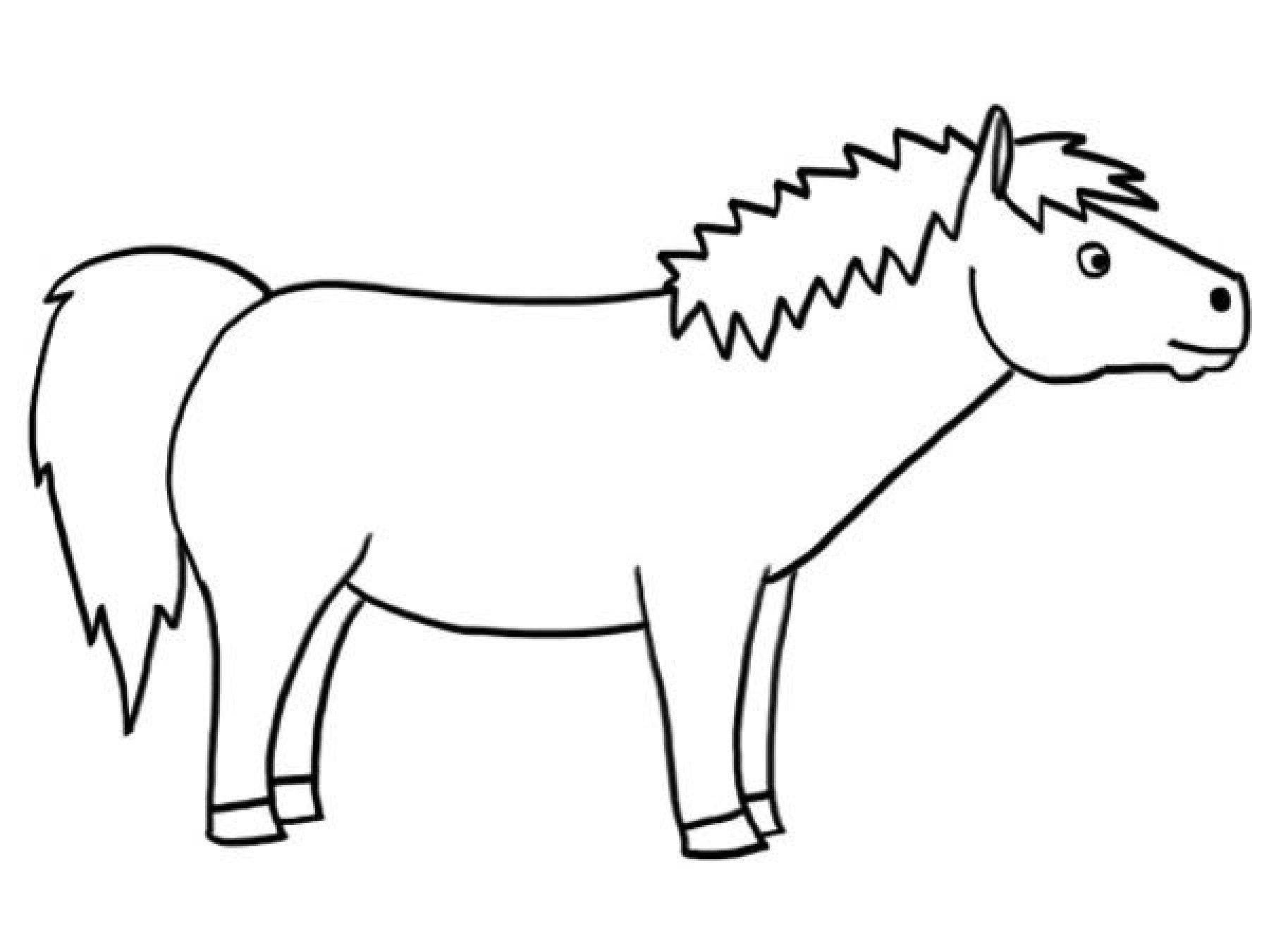 coloriage poney