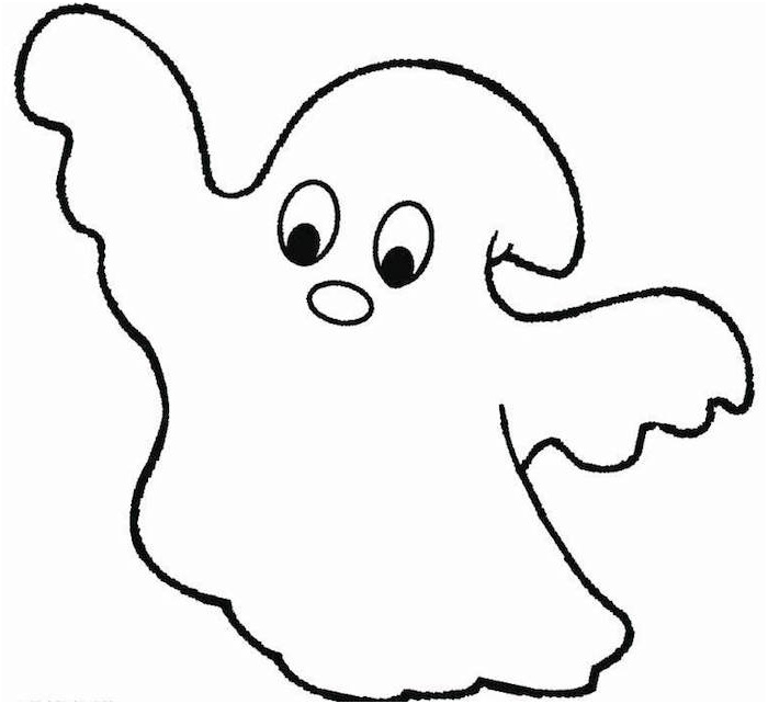 dessin imprimer halloween fantome