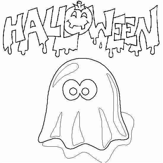dessin fantome halloween beau photos coloriage halloween un fantome rigolo coloriages d