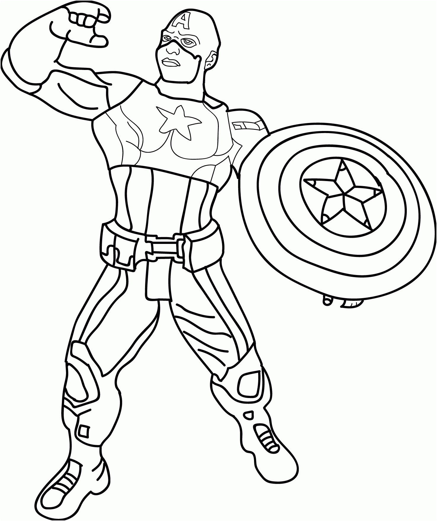 avengers captain america coloring pages