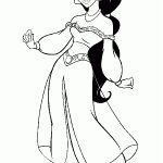 Coloriage A Imprimer Gratuit Princesse Jasmine Génial Coloriage Princesse Disney Jasmine à Imprimer