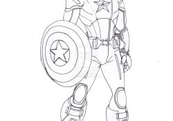 Coloriage Avengers Captain America Élégant Captain America Lines by Constantm0tion On Deviantart