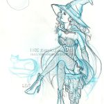 Coloriage Chat De Sorcière Inspiration Witch Broom Drawing At Paintingvalley Explore Collection Of Witch Broo