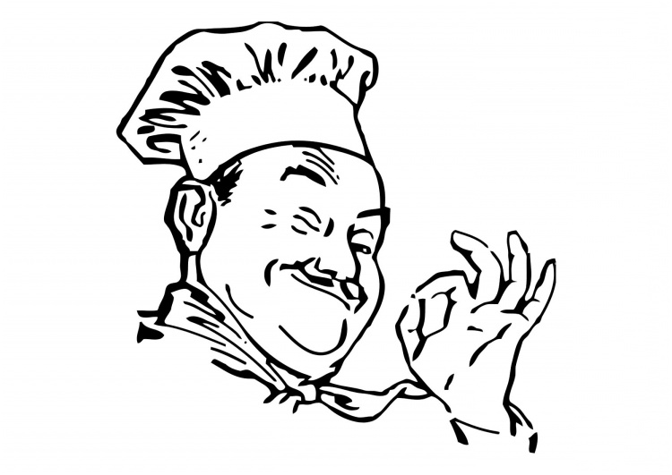 dessin cuisinier rigolo