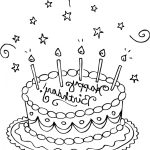 Coloriage De Gateau Inspiration Free Printable Birthday Cake Coloring Pages for Kids