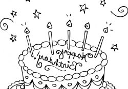 Coloriage De Gateau Inspiration Free Printable Birthday Cake Coloring Pages for Kids