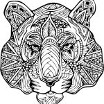 Coloriage De Mandala Animaux A Imprimer Inspiration Coloriage Tigre Mandala Adulte Felin Dessin Tigre à Imprimer