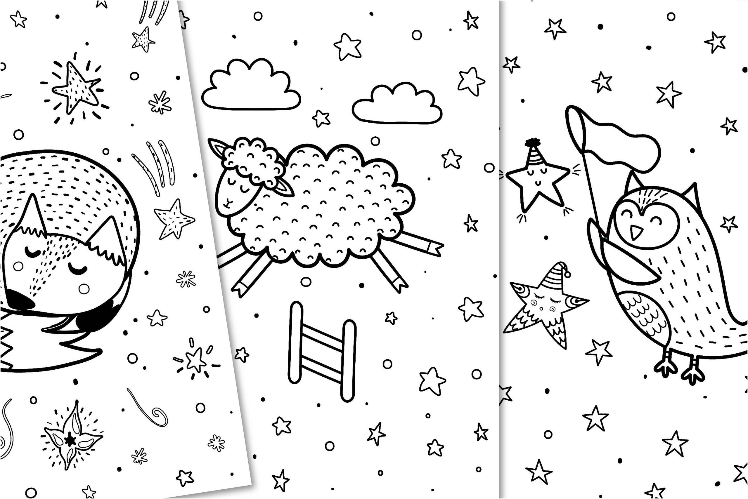 good night coloring pages
