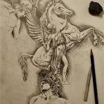 Coloriage Dure Rentrée Pour Achille Frais Pegasus Sketch At Paintingvalley Explore Collection Of Pegasus Sketch