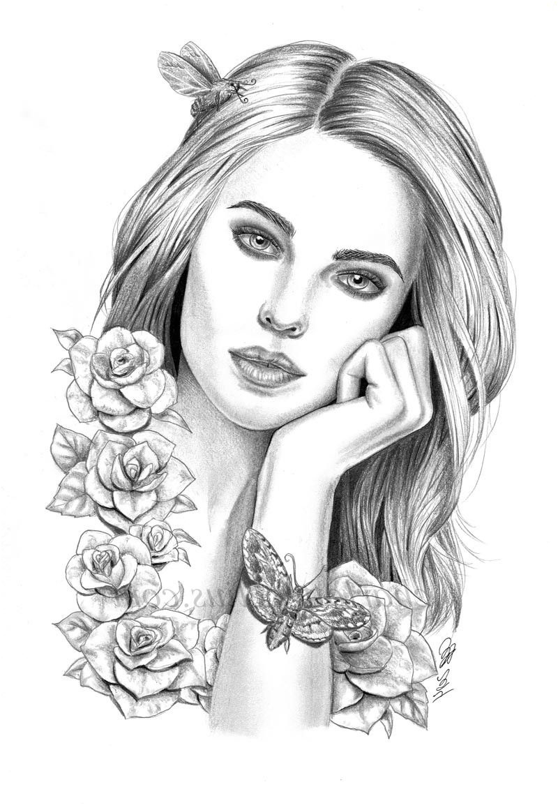 Coloriage Durée Inspiration Pencil Portrait Mastery Coloring for Adults Kleuren Voor Volwassenen Disco