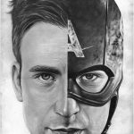 Captain America Coloriage à Imprimer Meilleur De Chris Evans Captain America Art Print Captain America Art Captain America Dra