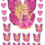 Coloriage à Imprimer Dauphin Barbie Génial Home And Garden 12 Pre Cut Edible Rice Wafer Card Frozen Anna Elsa Butterfly Cupca