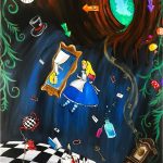 Coloriage Alice Au Pays Des Merveilles à Imprimer Gratuit Nice Alice Falling Down The Hole In 2021 Alice In Wonderland Paintings Alice In Wond