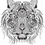 Coloriage Animaux Mandala Tigre Élégant Tiger Mandala Coloring Pages
