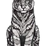 Coloriage Animaux Mandala Tigre Nouveau 9 Idées De Tigre Mandala