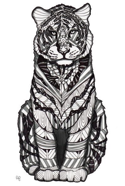 tigre mandala