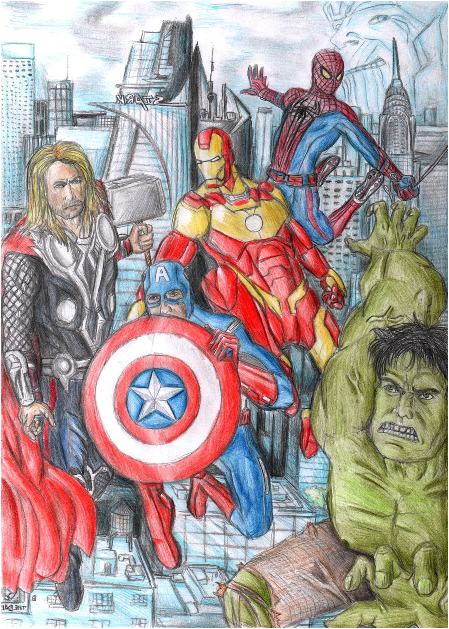 avengers drawing
