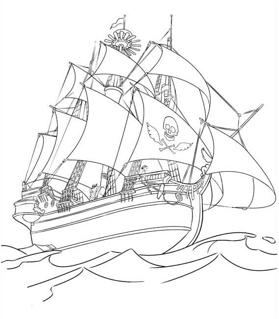 bateau de pirate dessin facile