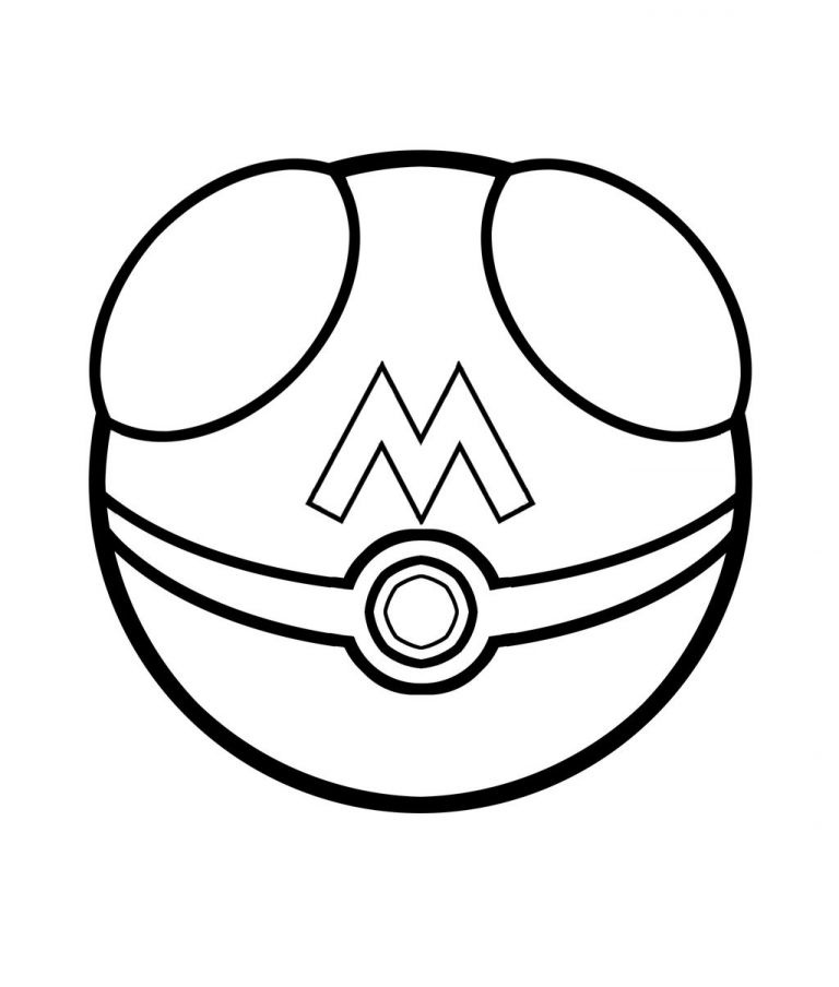 pokemon ball coloring page