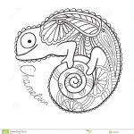 Coloriage Cameleon Mandala Frais Mandala Cameleon Bestof S Caméléon Mignon Dans Le Style Ethnique