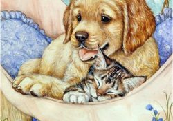 Coloriage Chat Et Chien à Imprimer Frais Katzen Und Hundebild Illustration De Chien Coloriage Animaux Peinture De Chat