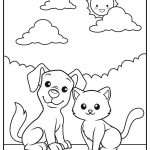 Coloriage Chat Et Chien Nice Dog and Cat Coloring Pages Updated 2021