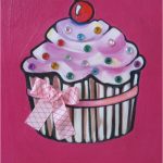 Coloriage Cupcake à Colorier Génial Cupcake Painting Etsy Cupcake Kunst Leinwand Gestalten Gemlde Fr Kinder