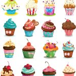 Coloriage Cupcake à Colorier Génial Vectores Iconos Pinceles Formas Y Todo Lo Que Necesitas Para El Diseador Qu