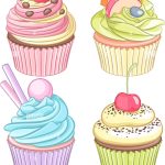 Coloriage Cupcake à Colorier Inspiration Cupcakes Pastel Cake Dessert Cut Out Stock and Alamy