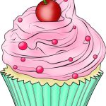 Coloriage Cupcake à Colorier Nice Cupcake Illustration Cute Cupcake Drawing Cupcake Art