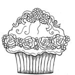 Coloriage Cupcake Frais Cupcake Coloring Pages Free Coloring Home