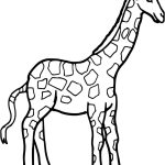 Coloriage De Girafe Nouveau Coloriage Une Girafe A Colorier Dessin Girafe à Imprimer
