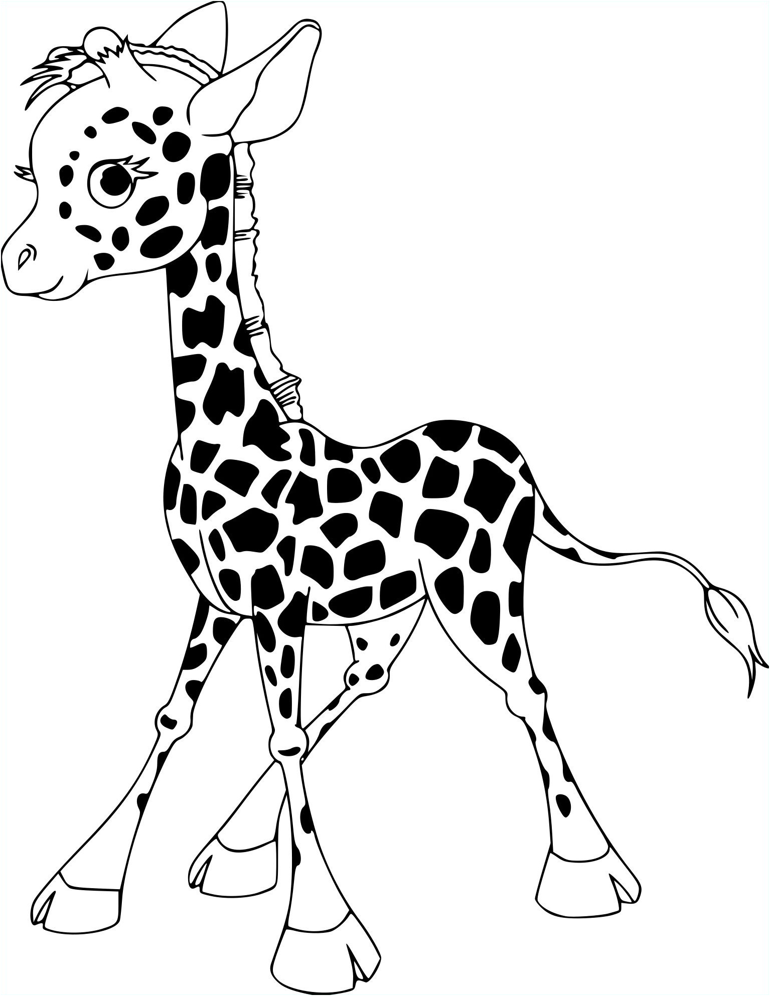 coloriage girafe a imprimer bestof galerie coloriage petite girafe mignonne a imprimer sur coloriages