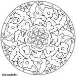 Coloriage De Mandala Avec Des Coeur A Imprimer Unique Coloriage Mandala De Coeur Dessin Mandala à Imprimer