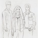 Coloriage De Vampire Diaries Élégant Coloring Vampire Diaries Sketch Sketch Coloring Page
