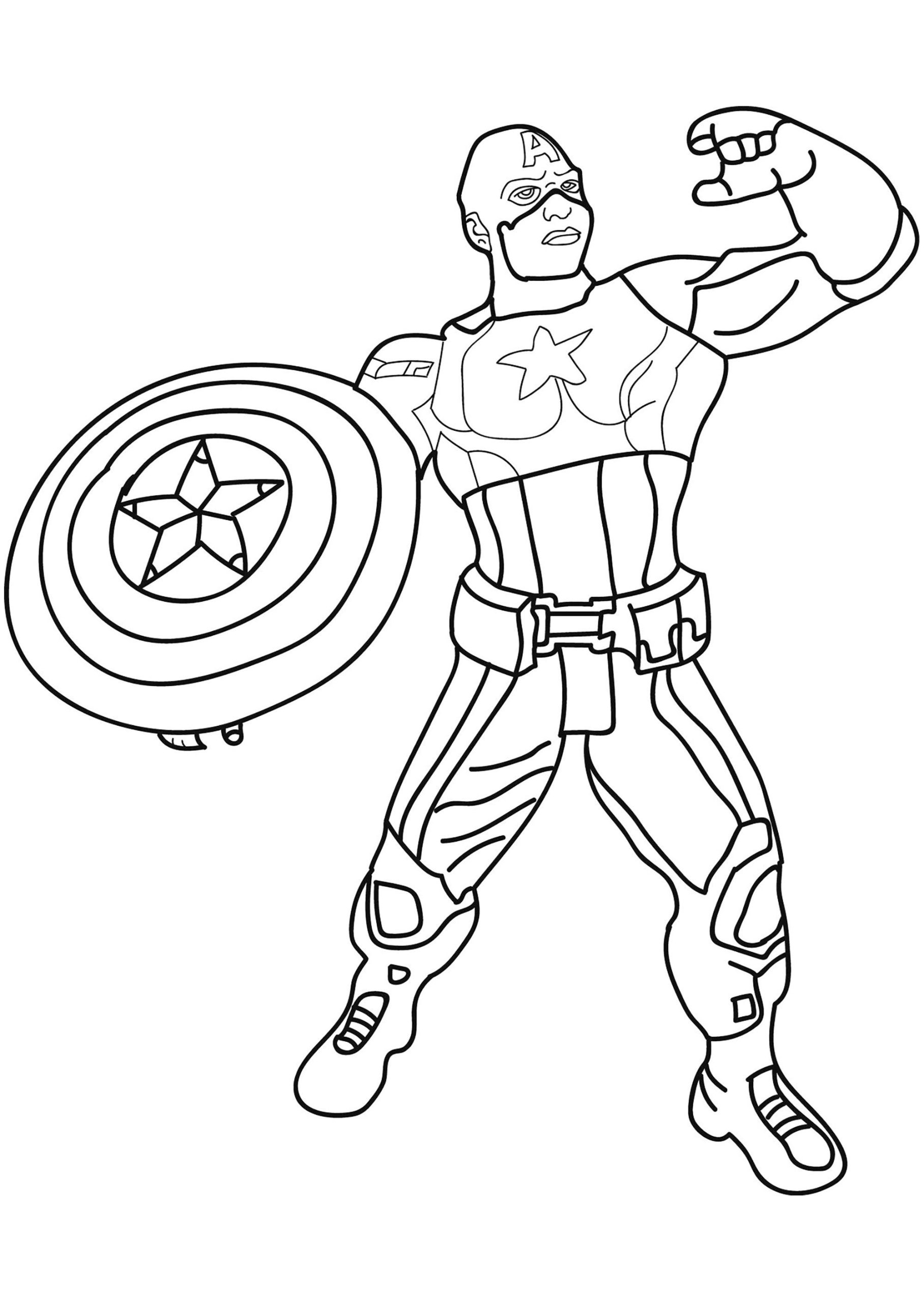 captain america coloring pages printable