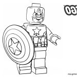 Captain America Lego Coloriage Inspiration Captain America From Lego Superhero Coloring Pages Free Printable