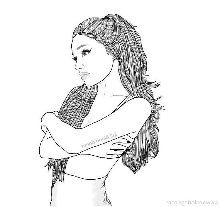 ariana grande coloring pages art work