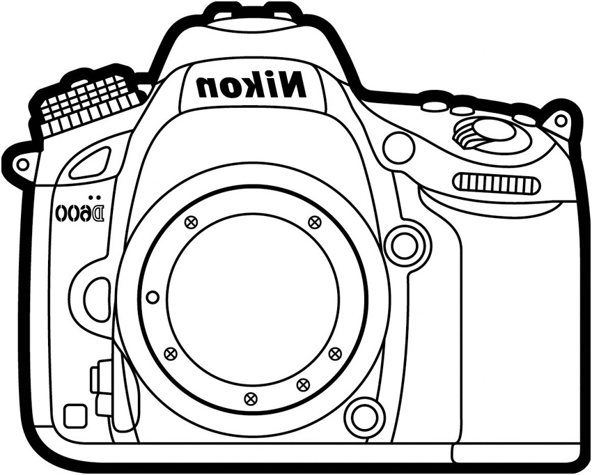 camera coloring pages