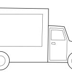 Coloriage Camion Frais Coloriage Simple Camion Dessin Camion à Imprimer