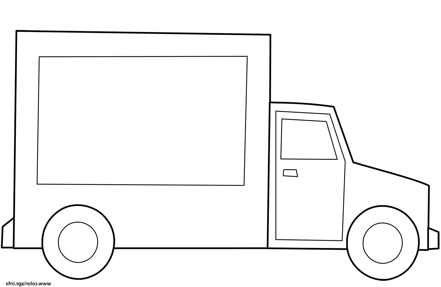 simple camion coloriage