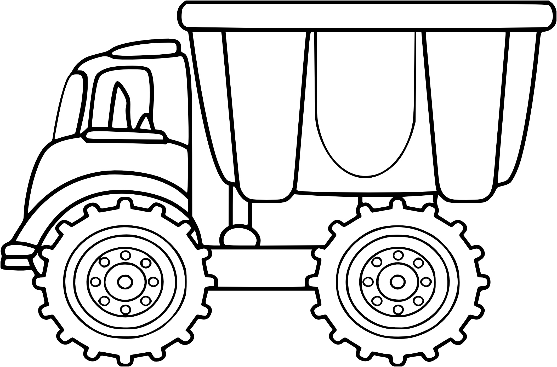 coloriage camion benne