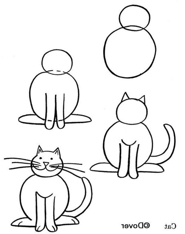 ment dessiner un chaton facile