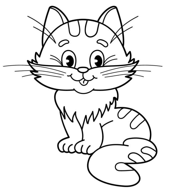 coloriage chat un dessin a imprimer avec tete a modeler serapportanta coloriage chat