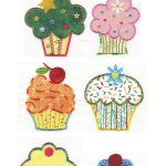 Coloriage Cupcake à Imprimer Génial Cupcake Food Applique Machine Embroidery Designs Designs By Juju Quilting Artes