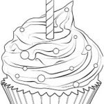Coloriage Cupcake Anniversaire Élégant Free Birthday Cupcake Digital Stamp Set Outline Rachel