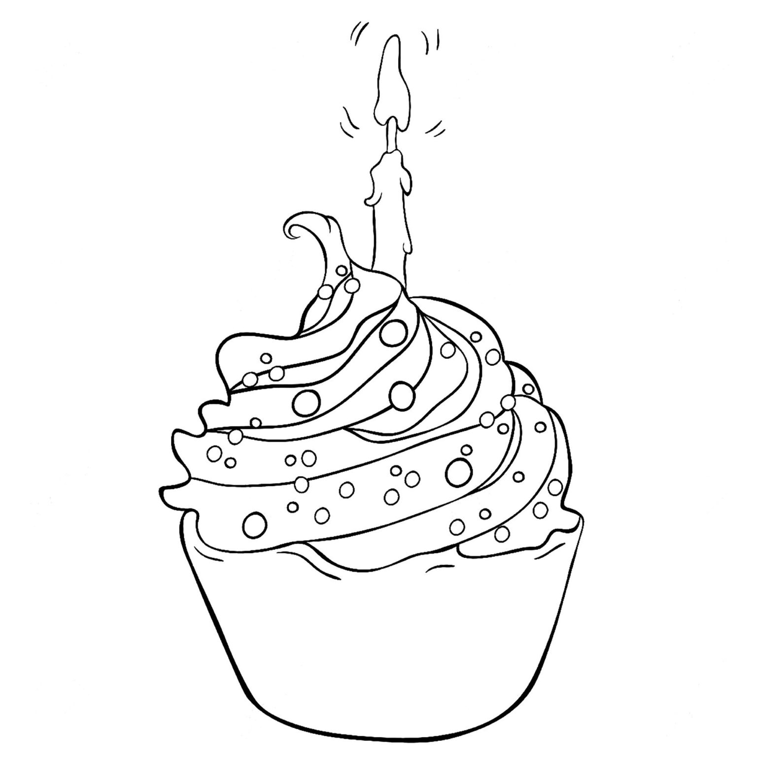 Coloriage Cupcake Anniversaire Frais Joyeux Anniversaire Avec Ce Cupcake Coloriage Cupcakes Et Gateaux