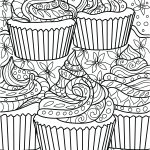 Coloriage Cupcake Anniversaire Génial Cupcake Coloring Page Coloring Home