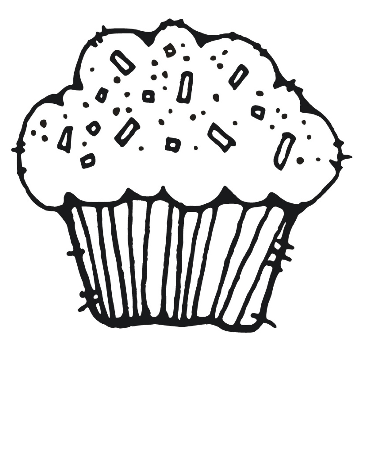 cupcake coloring pages
