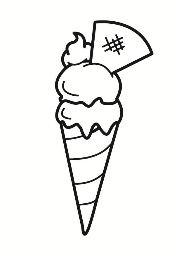 Coloriage De Glace Génial [le Plus Préféré] Image Glace A Colorier Image Cornet De Glace A